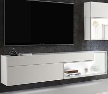Minimalist design TV cabinet TETRIMlowboardwith built-in lightwith drawers
