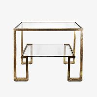 Contemporary coffee table ATHENSglassmetal baserectangular