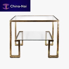 Contemporary coffee table ATHENSglassmetal baserectangular