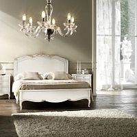 Double bed 7136GAclassicwith headboardlacquered wood