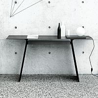 Contemporary sideboard table INARIsheet steelsteelsteel base