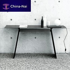 Contemporary sideboard table INARIsheet steelsteelsteel base