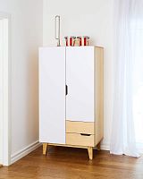 Contemporary wardrobe HUHplywoodbirchwith swing doors