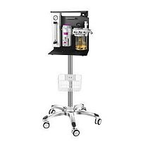 Trolley-mounted veterinary anesthesia workstation Anesia-100