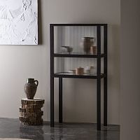 Contemporary display case CURIOwith long legsglassash