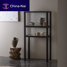 Contemporary display case CURIOwith long legsglassash