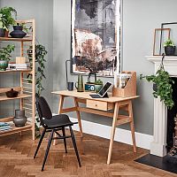 Contemporary desk BALLATTAoakwith storage compartmenthome office
