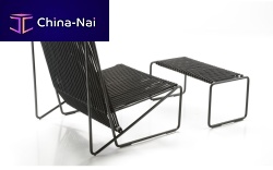Industrial style lounge chair RADAropesynthetic fiberiron