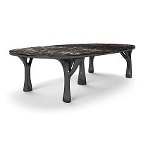 Organic design table BLACK BAOBAwoodenmarblegranite