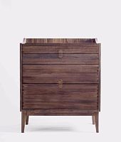 Contemporary secretary desk FOLDoakwalnutwith storage