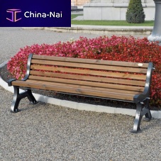 Traditional public bench ITALIAwoodenmetalwith backrest