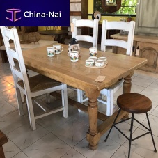 Rustic style dining table T-55oakoak baserectangular