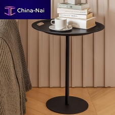Contemporary side table Op-laABSstainless steel baseround