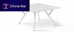 Contemporary table GIO T|Qconcretesquarewhite