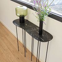 Contemporary sideboard table Kumo Nuagemarblewith carbon basehome