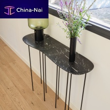 Contemporary sideboard table Kumo Nuagemarblewith carbon basehome