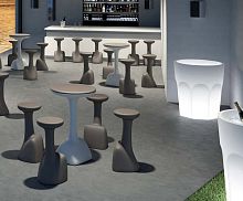 Contemporary high bar table ARMILLARIApolyethylenepolyethylene basecentral base