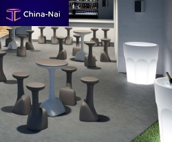 Contemporary high bar table ARMILLARIApolyethylenepolyethylene basecentral base