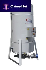 Welded silo with vibrating bottomwith mixerweighing