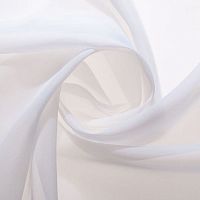 Plain sheer curtain fabric 1721FR polyesterwashabletransparent