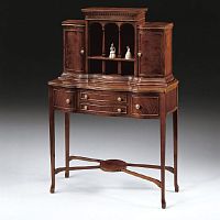 Traditional secretary desk 995Xmahoganywith storagewith shelf