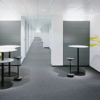 Contemporary table T-MEETING COLUMN beechmaplebamboo