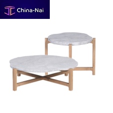 Contemporary coffee table STONEBARK (L)marbleoakround