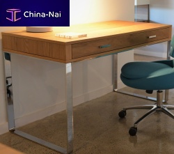 Contemporary desk YORK oakwengesled base