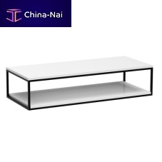 Wall-mounted shelf SQUAREcontemporaryparticle boardstainless steel