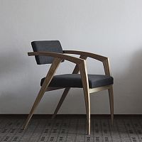 Contemporary chair DEBUSSY : RF. 26000indoorfabricwooden base