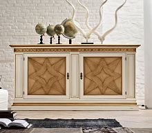 Traditional sideboard BASILIO oakwalnutsolid wood