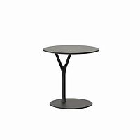 Contemporary side table W4045metalmetal baseround