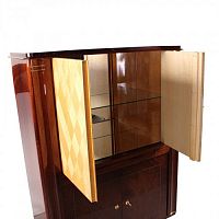Traditional bar cabinet BA001rosewoodglassbrass