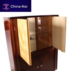 Traditional bar cabinet BA001rosewoodglassbrass