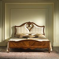 Double bed G 705classicwith upholstered headboardfabric