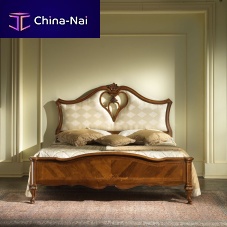 Double bed G 705classicwith upholstered headboardfabric