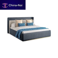 King size bed ALLUREcontemporaryupholsteredwith headboard