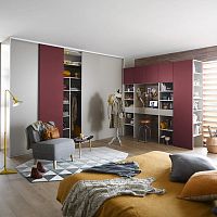 Wall-mounted wardrobe AMBIANCE CRATIVEcontemporarysliding door