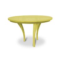 Contemporary coffee table Three leggedlacquered woodlacquered wood baseround