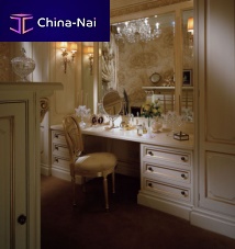 Regency style dressing table lacquered wood1-seat