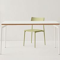 Contemporary table CULTHPLABSpowder-coated steel base