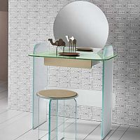 Contemporary dressing table OPALINAglass