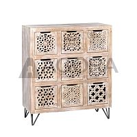 Traditional chest of drawers NAMAST solid woodhand-carved woodrectangular