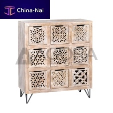 Traditional chest of drawers NAMAST solid woodhand-carved woodrectangular