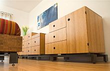 Contemporary chest of drawers EDGE GRAIN : NATURALbamboonot specifiedbeige