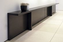 Contemporary sideboard table ATRIUM designsheet steelsheet metal baserectangular