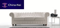 Chesterfield sofa CHESTERleatherbrown3-seater