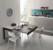 Contemporary sideboard table A 106 DAISYlacquered glassmetallaminate