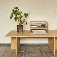 Contemporary display case Viewcountertopglassoak