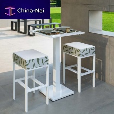 Contemporary high bar table ORIONE aluminiumstainless steelaluminum base